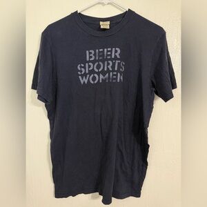 vtg abercrombie fitch Novelty T Shirt Size X-Large Sports,women,beer Navy Blue